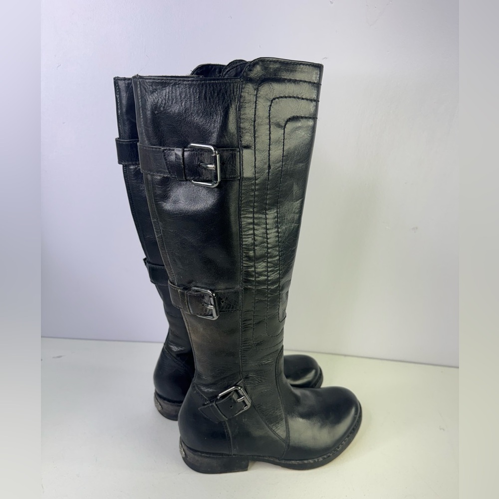 Juicy Couture Leather Moto Combat Riding Boot size 6.5 - Picture 5 of 11